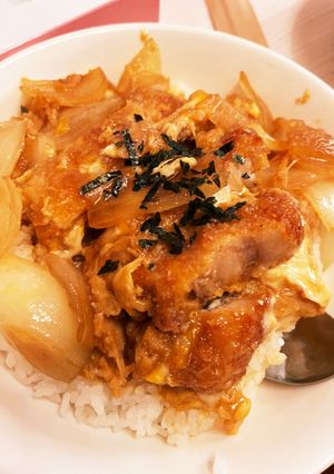 失恋の悲しさに打ち勝つ願掛けカツ丼T_T-レシピのメイン写真