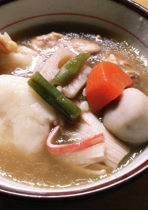 米粉と余り物で変わりすいとん-レシピのメイン写真