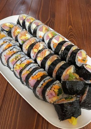 ぱくぱく食べちゃう韓国海苔巻きキンパ☆-レシピのメイン写真