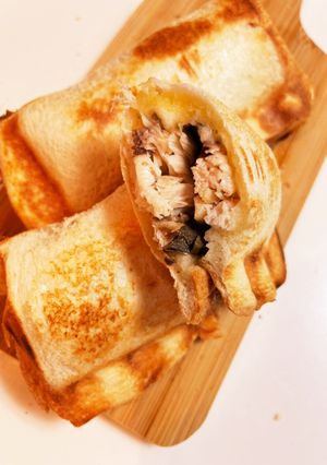 今朝の4w1hサンド「塩さばチーズ」-レシピのメイン写真