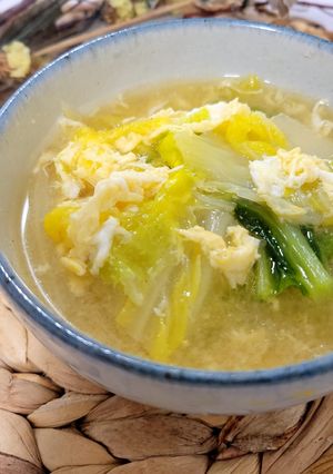 ごま油香る♡コクうま卵のほっこり味噌汁-レシピのメイン写真