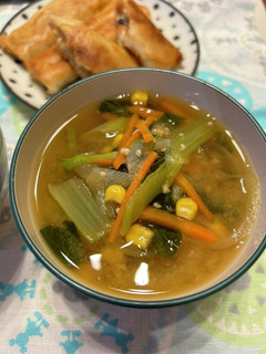 手作り味噌で具沢山味噌汁-レシピのメイン写真