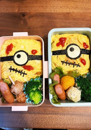 簡単ミニオンでハロウィン弁当！-レシピのメイン写真
