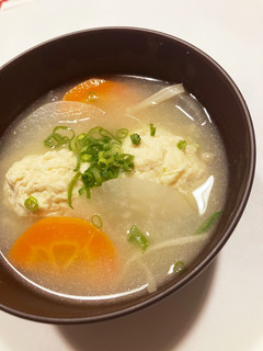 からだぽかぽか☆生姜たっぷり鶏団子味噌汁-レシピのメイン写真