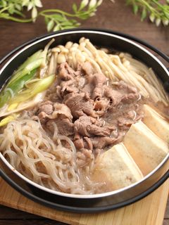 ひとり鍋!白だしすき焼き-レシピのメイン写真