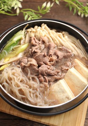 ひとり鍋！白だしすき焼き-レシピのメイン写真
