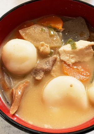 簡単！団子入り具だくさん豚汁-レシピのメイン写真