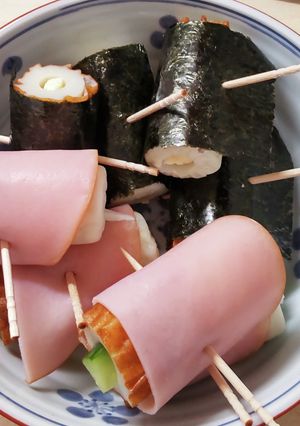 サッと出来るちくわの2種巻きおかず-レシピのメイン写真