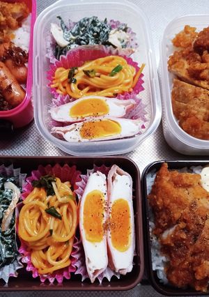 高校生息子、旦那、娘弁当(10/31)-レシピのメイン写真