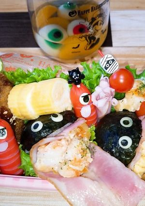 娘のハロウィンお弁当　R4.10.31-レシピのメイン写真