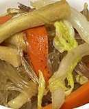 アレルギー対応　高野豆腐の甘辛チャプチェ