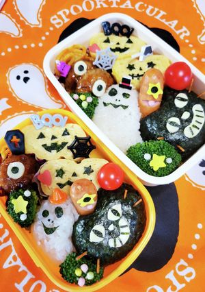 キャラ弁☆混雑注意！ハロウィン弁当☆-レシピのメイン写真