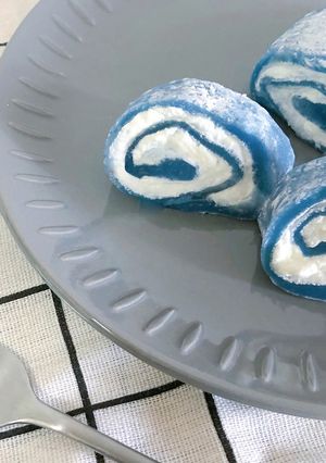 ロールクリーム大福【バタフライピー】-レシピのメイン写真
