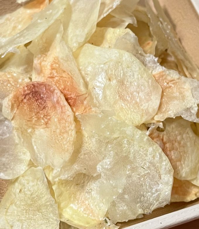 ノンフライのポテトチップス(うす塩)-レシピのメイン写真