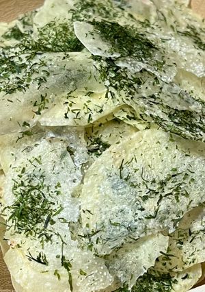 ノンフライのポテトチップス（のり塩）-レシピのメイン写真