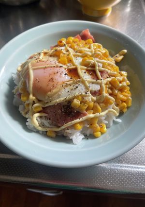 ベーコーンエッグ丼-レシピのメイン写真