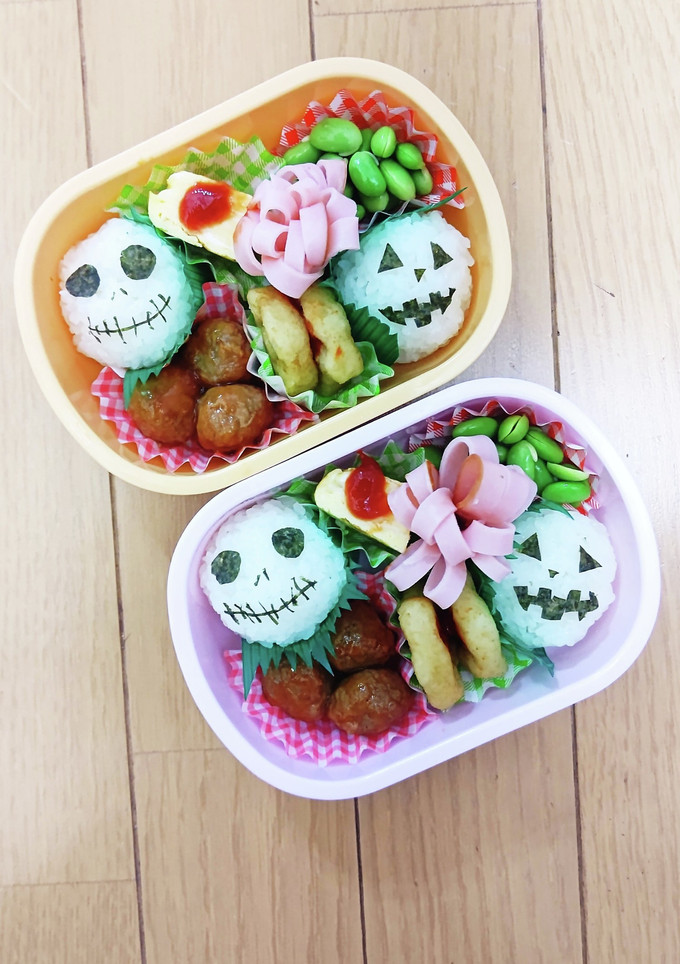 お弁当 双子 記録用 ハロウィン-レシピのメイン写真