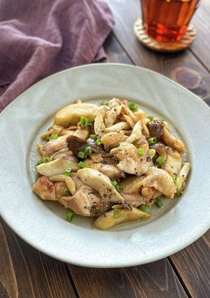 鶏肉ときのこのハニーバターソテー-レシピのメイン写真