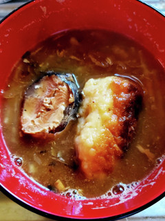 【スープ食】サバ缶とはんぺん団子の味噌汁-レシピのメイン写真