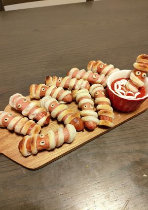ミイラのウィンナーパイ-レシピのメイン写真