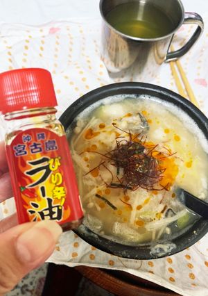 10分でランチ　牡蠣のコムタン雑炊-レシピのメイン写真