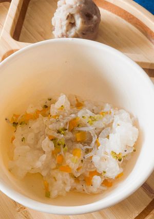95℃ 離乳食 しらすと野菜のおかゆ-レシピのメイン写真