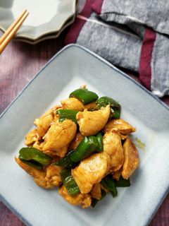 ささみとピーマンのカレー醤油炒め-レシピのメイン写真