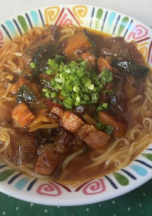 カボチャとしめじのアヒージョ・ラーメン-レシピのメイン写真