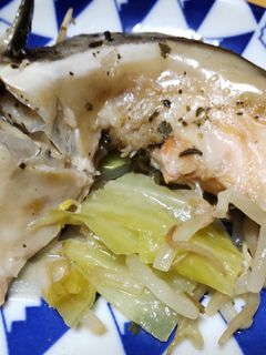 鮭アラの白ワイン蒸し-レシピのメイン写真