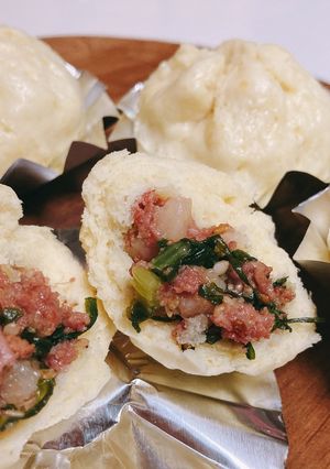 コンビーフハッシュで肉まん風-レシピのメイン写真