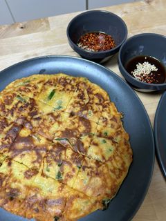 納豆キムチ入り☆もちもち韓国風チヂミ-レシピのメイン写真