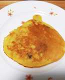 ビニール袋で　かぼちゃの種ホットケーキ　