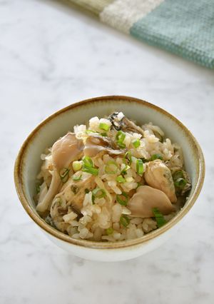 ゼンライスで作る牡蠣と舞茸の炊き込みご飯-レシピのメイン写真