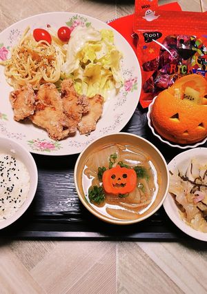 ❜22/10/31 ハロウィンプレート-レシピのメイン写真