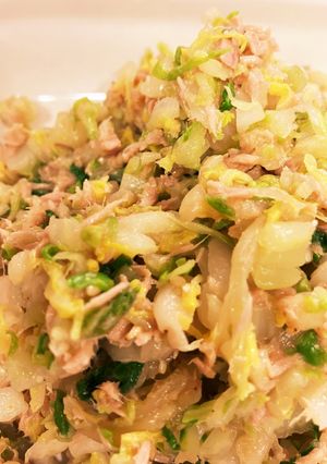 すぐ出来!簡単副菜!白菜とツナの和え物-レシピのメイン写真