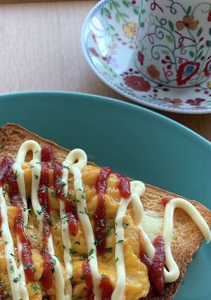 スクランブルエッグ＊トースト-レシピのメイン写真