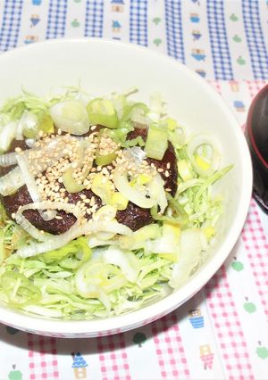ソースメンチカツ丼-レシピのメイン写真