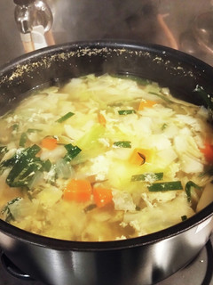 ニラ玉野菜スープ-レシピのメイン写真