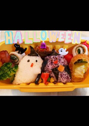 ゴーストちゃんのハロウィン弁当-レシピのメイン写真