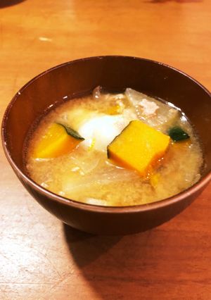 鶏ダシのお餅入り！ほっこり味噌汁-レシピのメイン写真