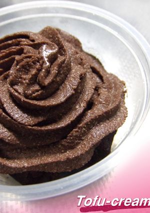 豆腐で☆濃厚チョコ味クリーム-レシピのメイン写真