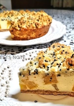 さつま芋と胡麻のクランブルチーズケーキ-レシピのメイン写真
