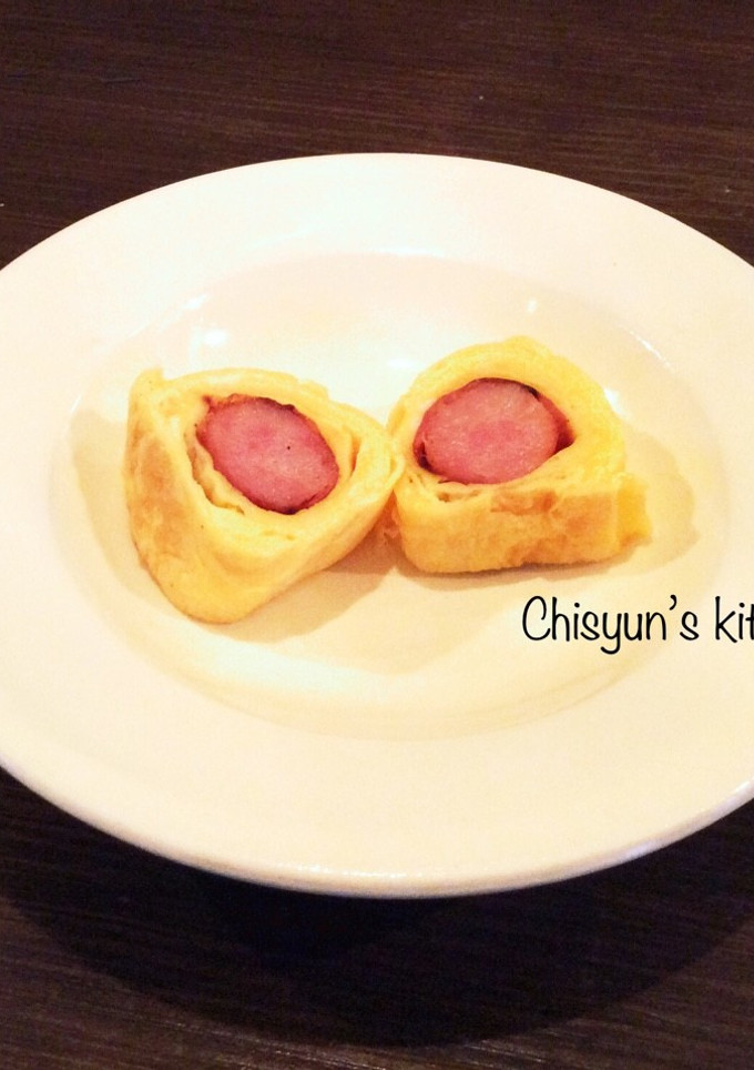 ソーセージくるくる卵焼き-レシピのメイン写真
