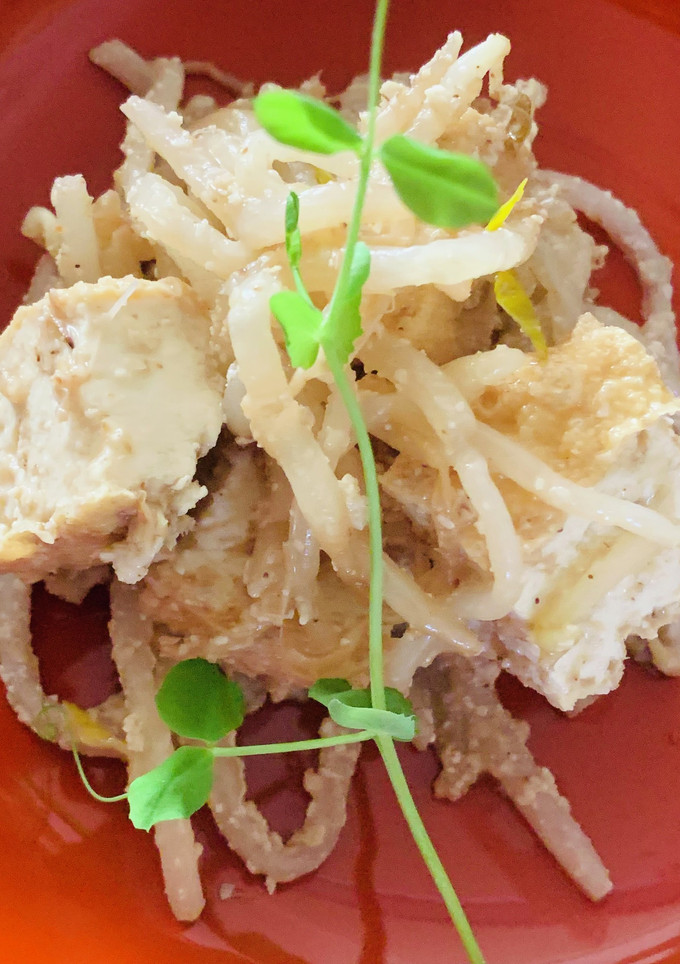 レンジで超簡単！もやしと厚揚げの胡麻煮-レシピのメイン写真