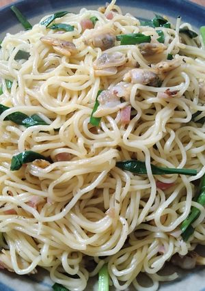 絶品♪あさりとカリカリ小梅の塩焼きそば-レシピのメイン写真