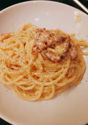 本場カルボナーラ(クリームなし!)-レシピのメイン写真