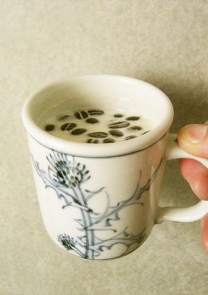 コーヒー豆のままホットミルク-レシピのメイン写真