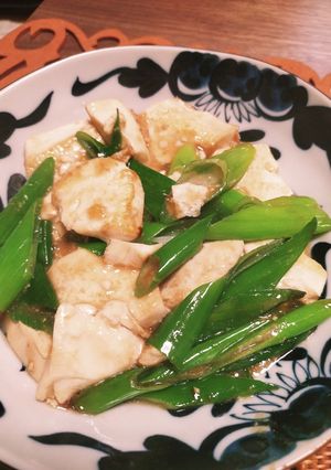 神コスパ!!中国家庭料理 ネギと豆腐炒-レシピのメイン写真