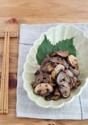 牛肉ときのこのピリ辛オイスターソース炒め-レシピのメイン写真