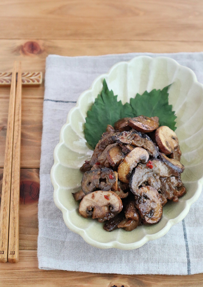 牛肉ときのこのピリ辛オイスターソース炒め-レシピのメイン写真